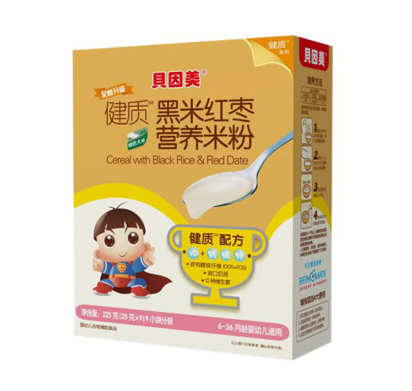 貝因美健質(zhì)黑米紅棗營養(yǎng)米粉