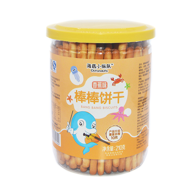 海底小縱隊(duì)棒棒餅干香蕉味210g