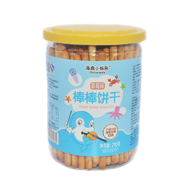 海底小縱隊(duì)棒棒餅干草莓味210g
