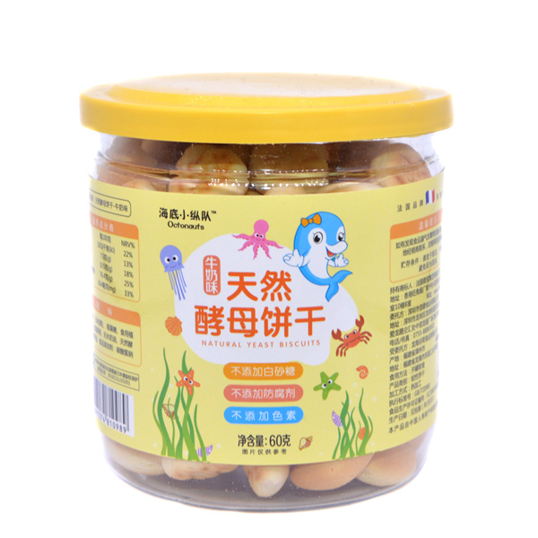 海底小縱隊(duì)天然酵母餅干牛奶味
