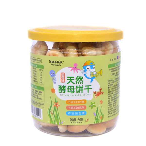 海底小縱隊(duì)天然酵母餅干藍(lán)莓味