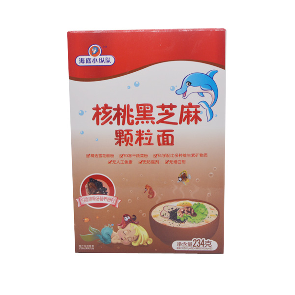 海底小縱隊(duì)核桃黑芝麻顆粒面