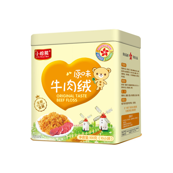 小棕熊原味牛肉絨鐵罐