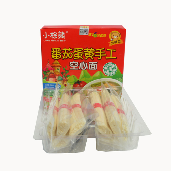 小棕熊番茄蛋黃空心面盒裝內(nèi)袋