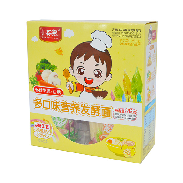 小棕熊多口味營(yíng)養(yǎng)發(fā)酵面多維果蔬+香菇