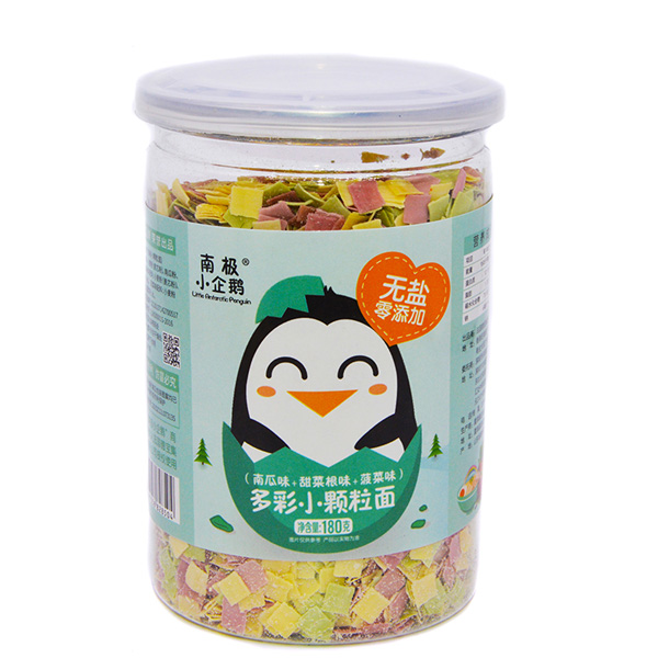 南極小企鵝無(wú)鹽顆粒面南瓜味+甜菜根味+菠菜味