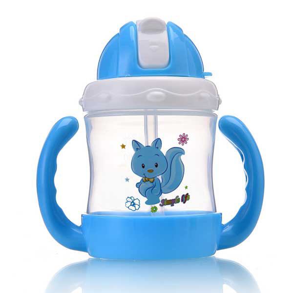 邦貝小象卡通學(xué)飲杯-藍(lán)色狐貍