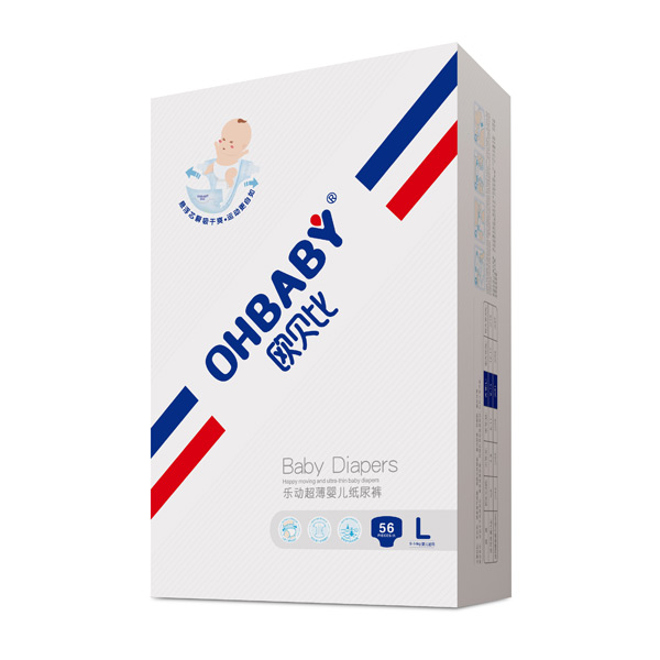歐貝比樂動超薄嬰兒紙尿褲L56