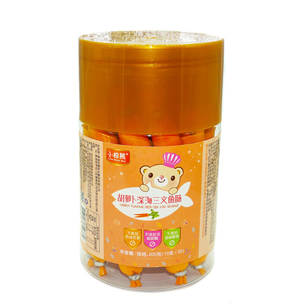 小棕熊胡蘿卜深海三文魚(yú)腸高蓋