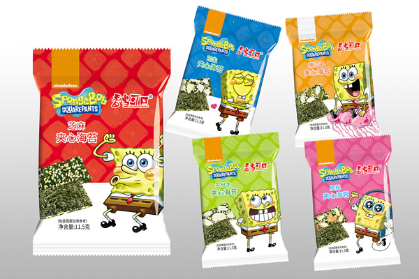 香當(dāng)可口海綿寶寶夾心海苔系列