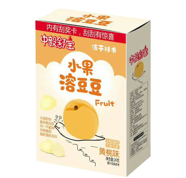 中毅舒寶水果溶豆豆-黃桃味