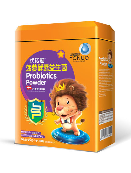 優(yōu)諾冠菠蘿酵素益生菌凍干粉60g