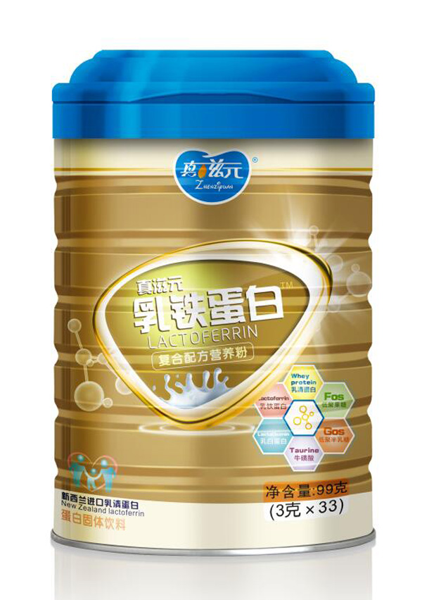 真滋元乳鐵蛋白復(fù)合配發(fā)營(yíng)養(yǎng)粉 鐵罐裝