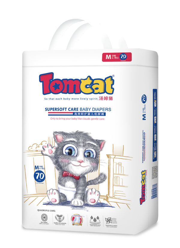 湯姆貓高效呵護嬰兒紙尿褲M70