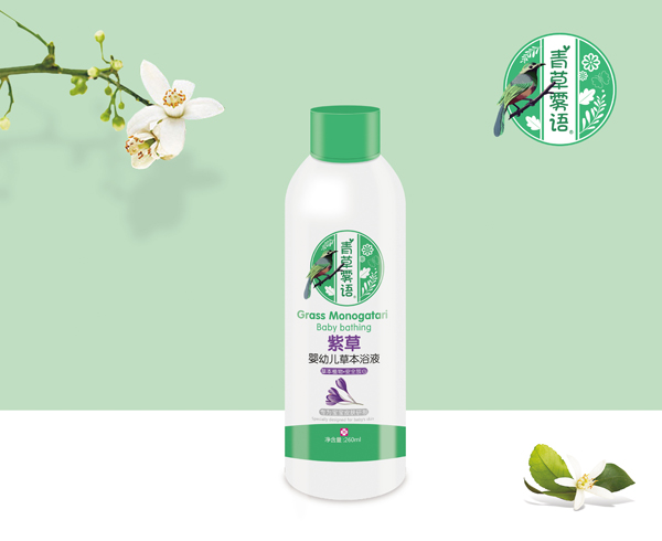 青草霧語(yǔ)紫草嬰幼兒草本浴液600