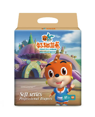 虹貓藍兔仙林奇?zhèn)b系列嬰兒紙尿褲M60