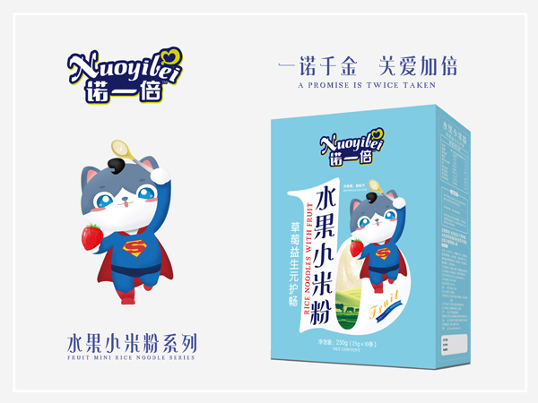 諾一倍水果小米粉-草莓益生元護(hù)暢 盒裝