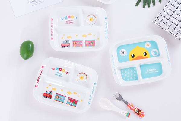 嘜博爾抗菌三格餐盤(pán)