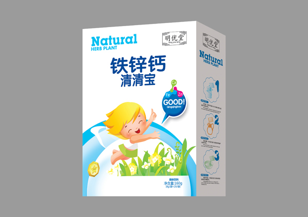 明優(yōu)堂鐵鋅鈣清清寶 盒裝