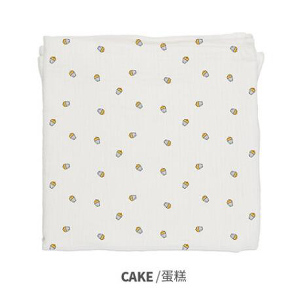 西班牙baby bites嬰兒Muslin多用途純棉襁褓包巾 蛋糕