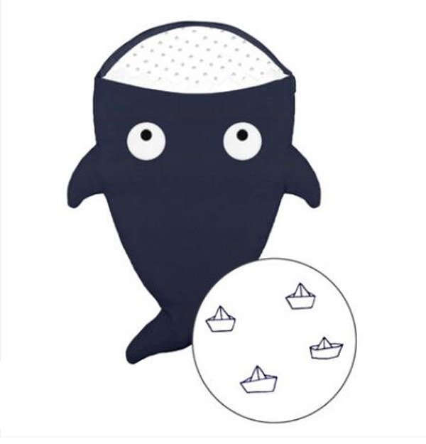 西班牙baby bites 鯊魚睡袋 海軍藍(lán)