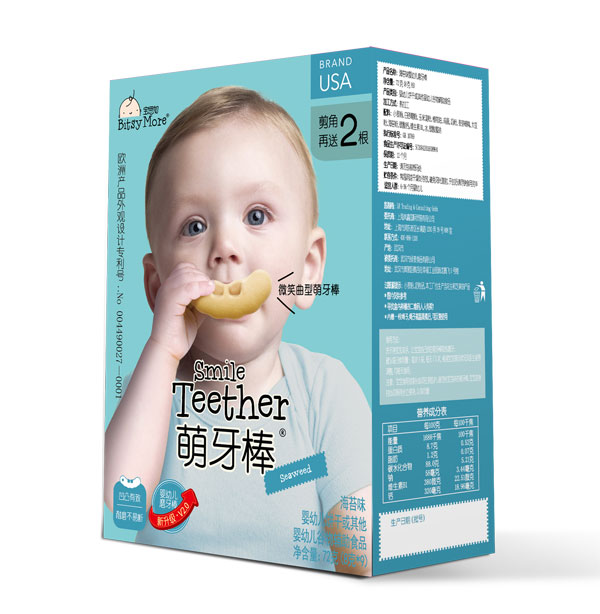 寶思加微笑曲型萌牙棒-海苔味