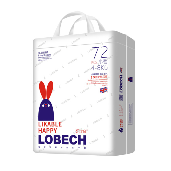 樂比奇3D全護(hù)紙尿褲小號(hào)72