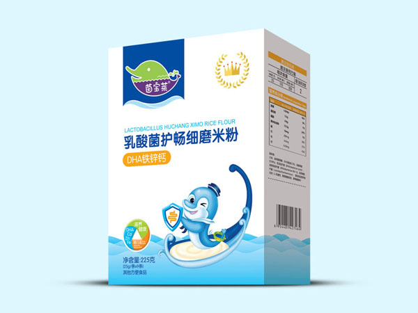 茵寶萊乳酸菌護(hù)暢細(xì)磨米粉-DHA鐵鋅鈣盒裝