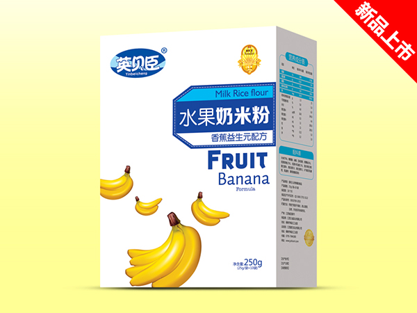 英貝臣水果奶米粉香蕉益生元盒裝