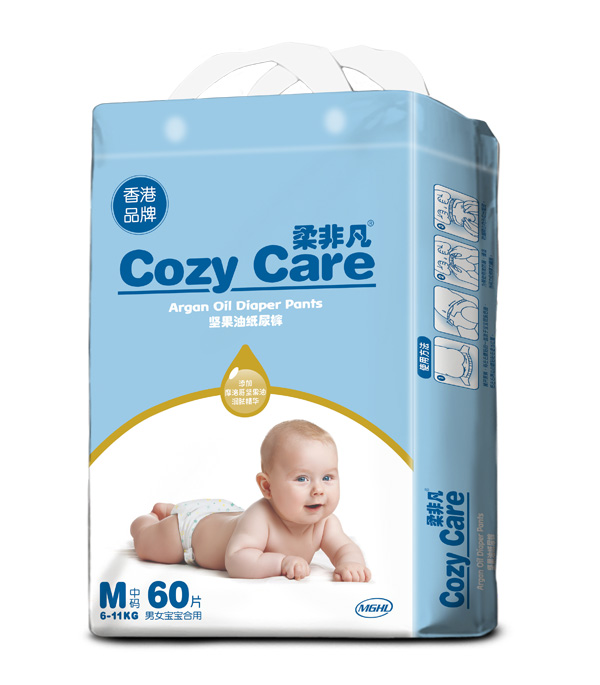 柔非凡堅(jiān)果油紙尿褲M60