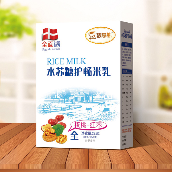 智慧熊水蘇糖護(hù)暢米乳-核桃+紅棗 盒裝