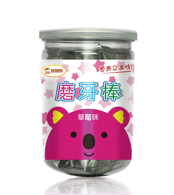 智慧熊磨牙棒 草莓味 罐裝