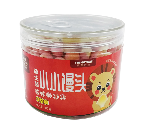 育英時光益生菌小小饅頭 草莓酸奶味