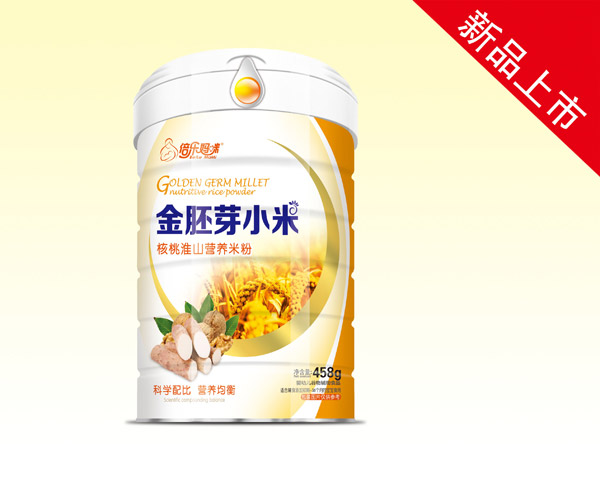 倍樂(lè)媽咪金胚芽小米營(yíng)養(yǎng)米粉(核桃淮山)桶裝