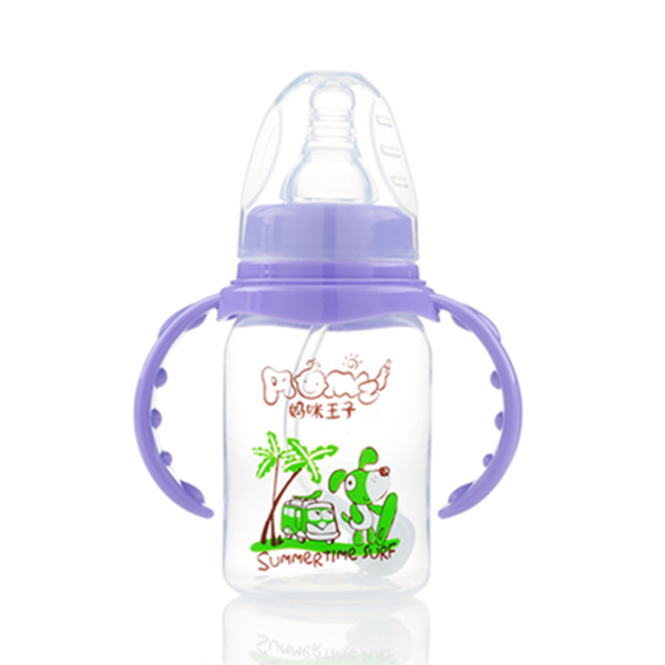 媽咪王子PP標口自動吸120ml奶瓶 紫色