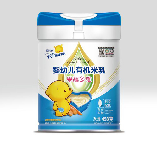 迪米熊嬰幼兒有機(jī)米乳-果蔬多維罐裝