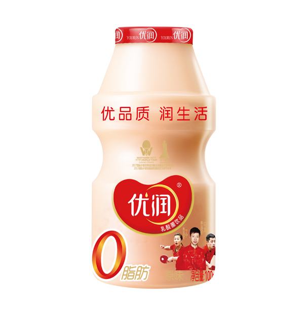 優(yōu)潤(rùn)乳酸菌飲品 100ml 小乳酸 瓶標(biāo)_1