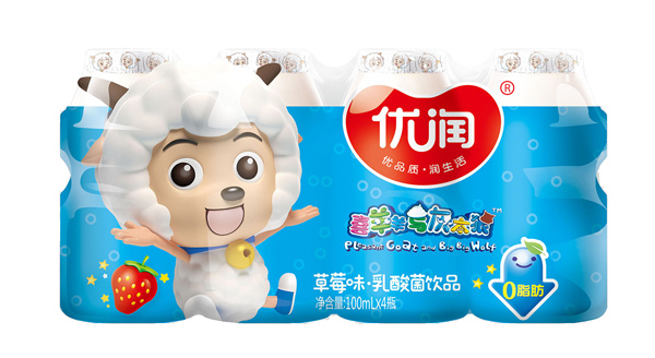 優(yōu)潤(rùn)草莓味乳酸菌飲品 100ml組裝