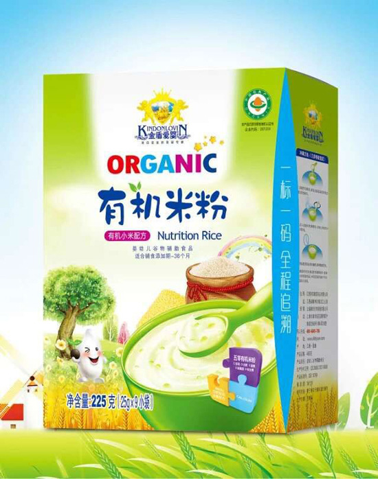金盾愛(ài)嬰有機(jī)米粉盒裝
