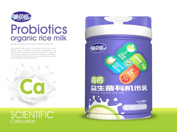 英貝臣益生菌有機(jī)米乳-高鈣