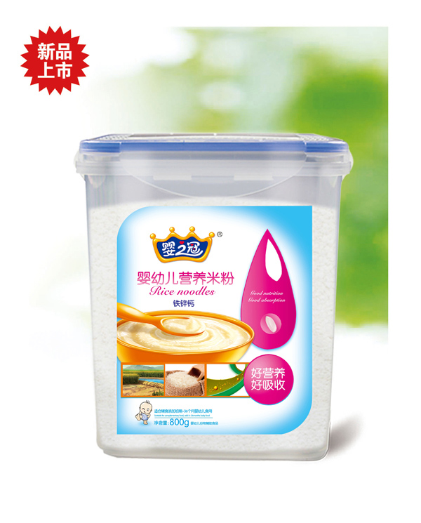 嬰之冠樂(lè)扣裝米粉 鐵鋅鈣
