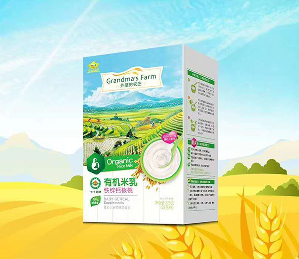 外婆的農莊有機米乳-鈣鐵鋅核桃 盒裝