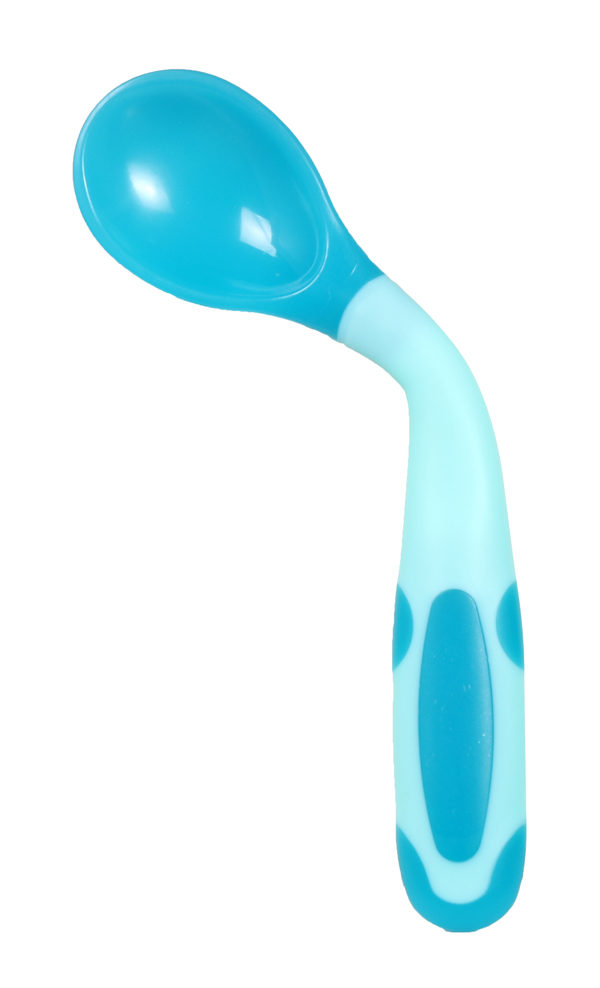 有貝彎頭勺子 藍色