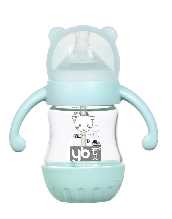 有貝玻璃奶瓶4059 綠色