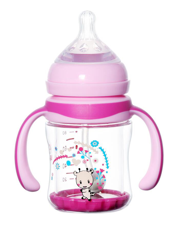 有貝玻璃奶瓶4093 粉色
