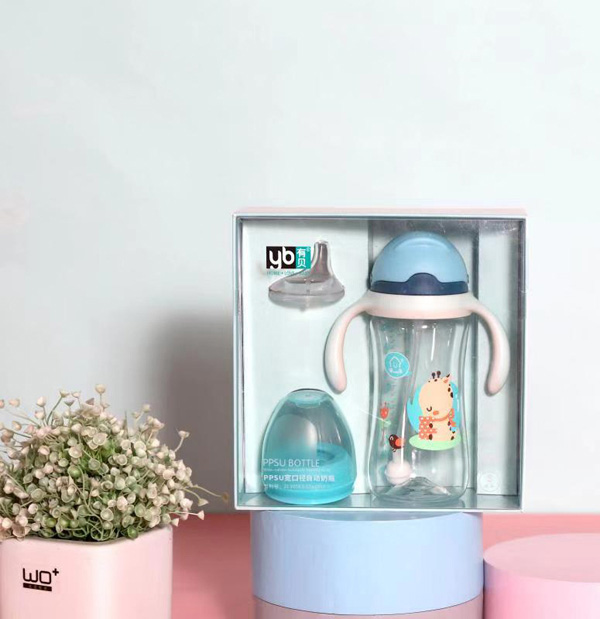有貝PPSU寬口徑自動奶瓶套裝