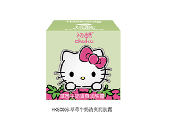 Hello Kitty初酷草莓牛奶清爽潤(rùn)膚霜 盒裝