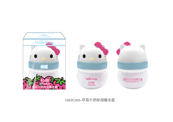 Hello Kitty初酷草莓牛奶保濕爆水霜