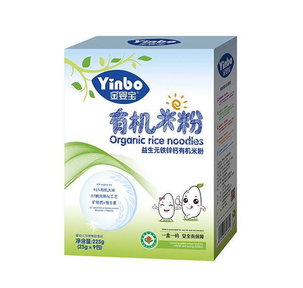 金嬰寶有機(jī)米粉-益生元鐵鋅鈣 盒裝