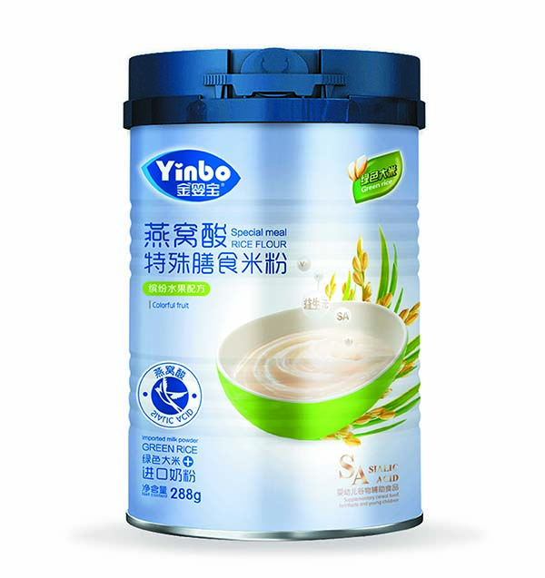 金嬰寶燕窩酸特殊膳食米粉 繽紛水果配方